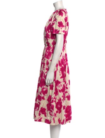 Jason Wu Collection Tie-Dye Print Midi Length Dress
