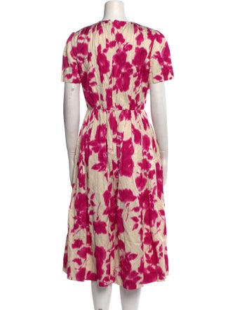 Jason Wu Collection Tie-Dye Print Midi Length Dress