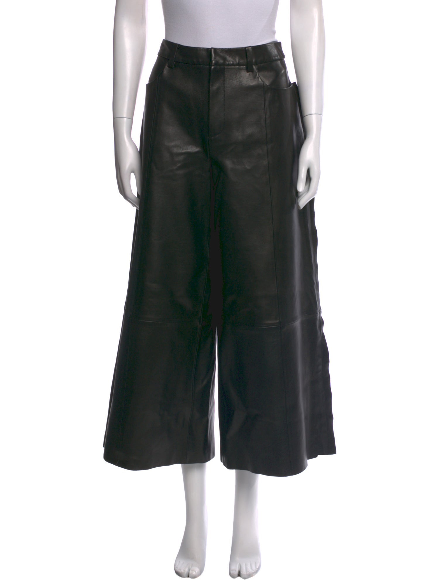 Jason Wu Collection Leather Wide Leg Pants