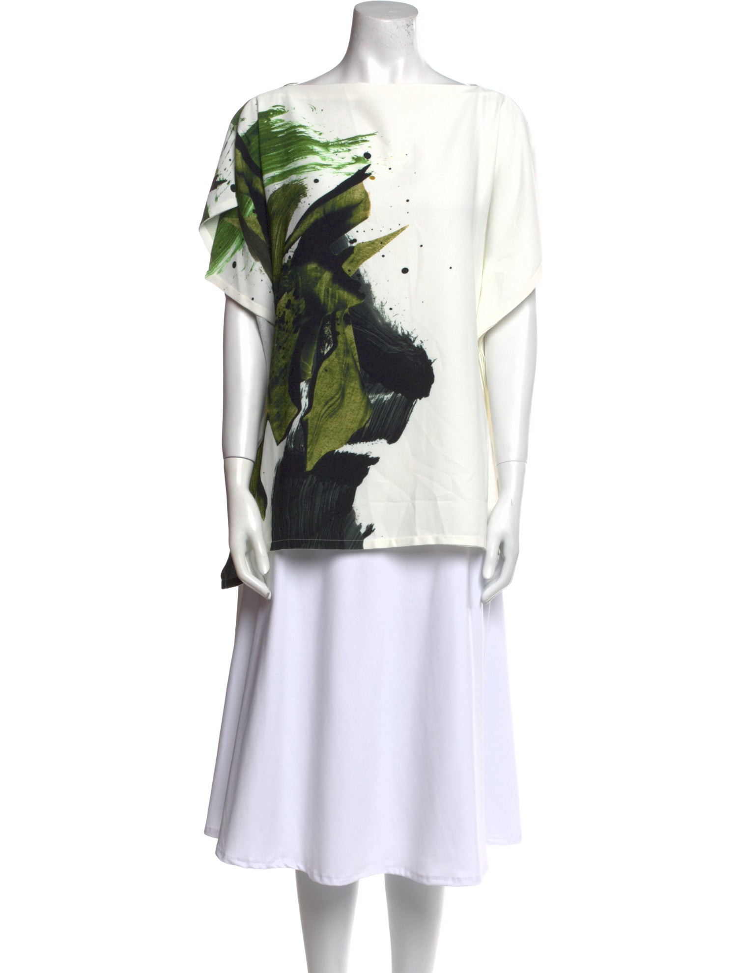 Jason Wu Collection Graphic Print Bateau Neckline T-Shirt w/ Tags