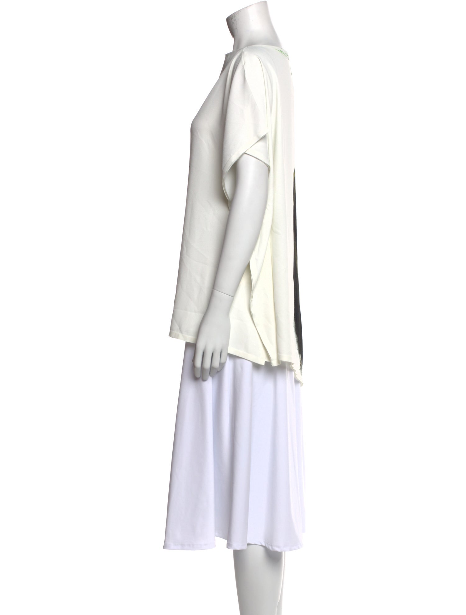 Jason Wu Collection Graphic Print Bateau Neckline T-Shirt w/ Tags