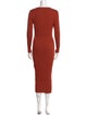 Jason Wu Collection Crew Neck Long Dress