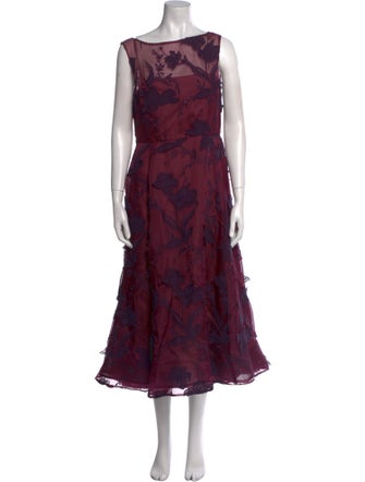 Jason Wu Collection Silk Midi Length Dress