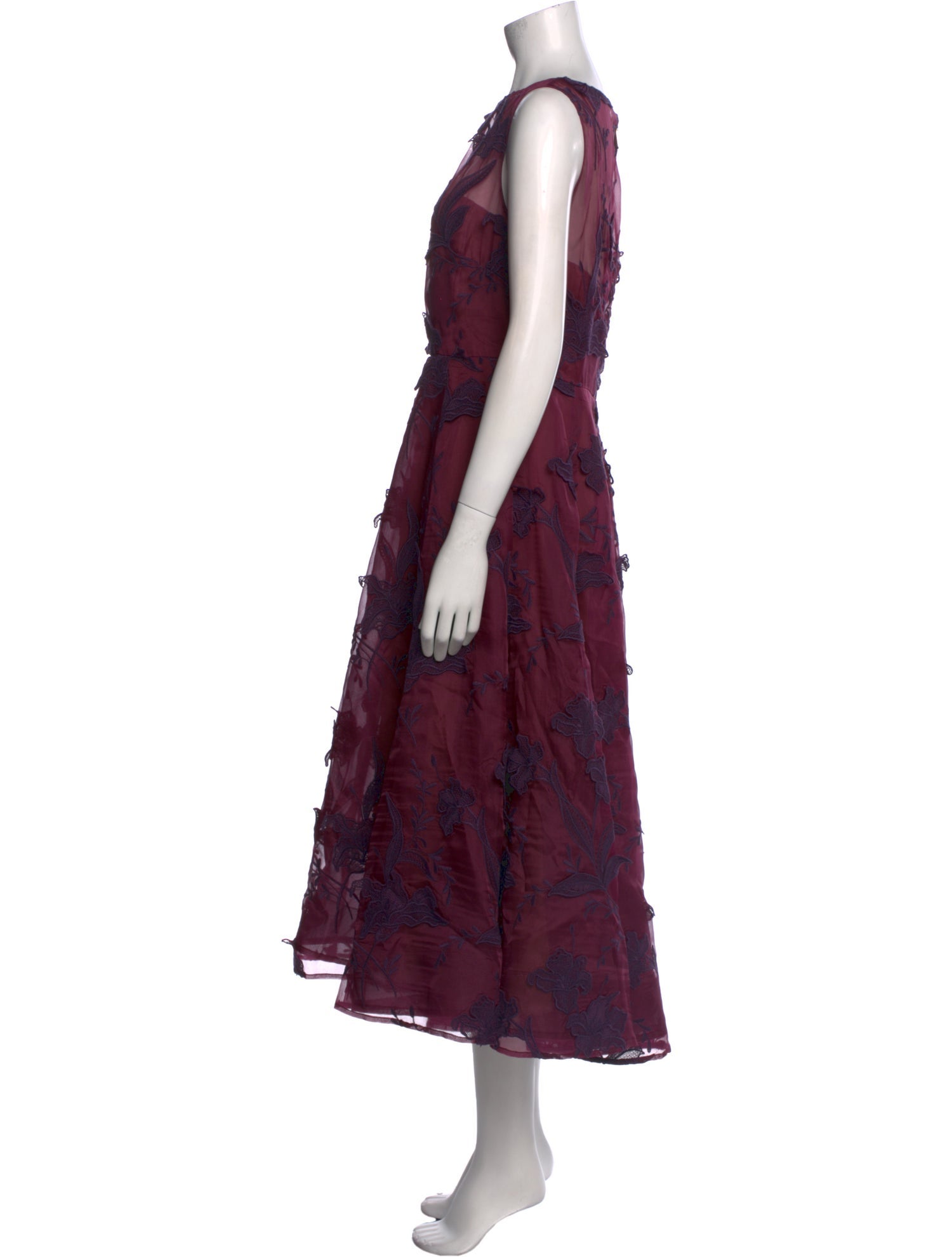 Jason Wu Collection Silk Midi Length Dress