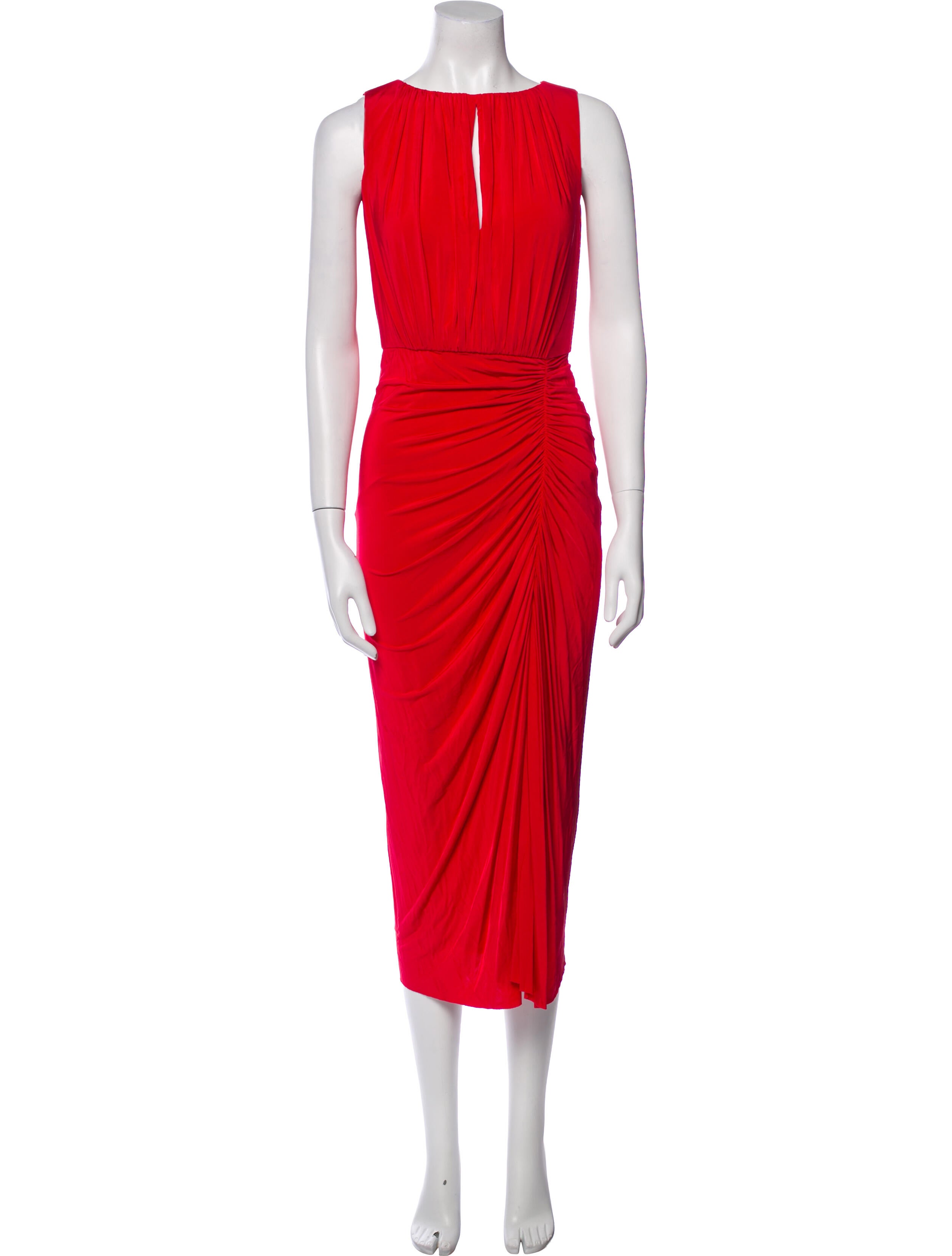 Jason Wu Collection Bateau Neckline Midi Length Dress