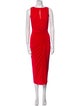 Jason Wu Collection Bateau Neckline Midi Length Dress