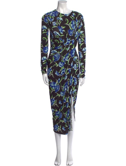 Jason Wu Collection Floral Print Midi Length Dress