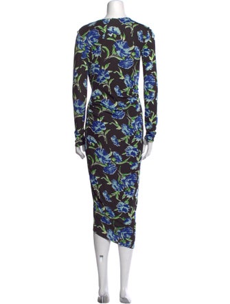 Jason Wu Collection Floral Print Midi Length Dress