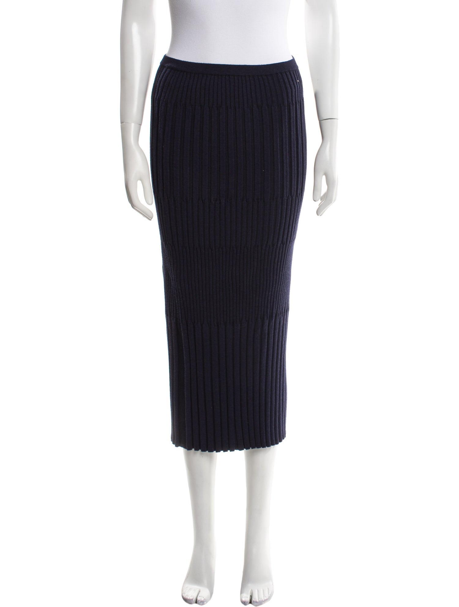 Jason Wu Collection Pleated Accents Midi Length Skirt