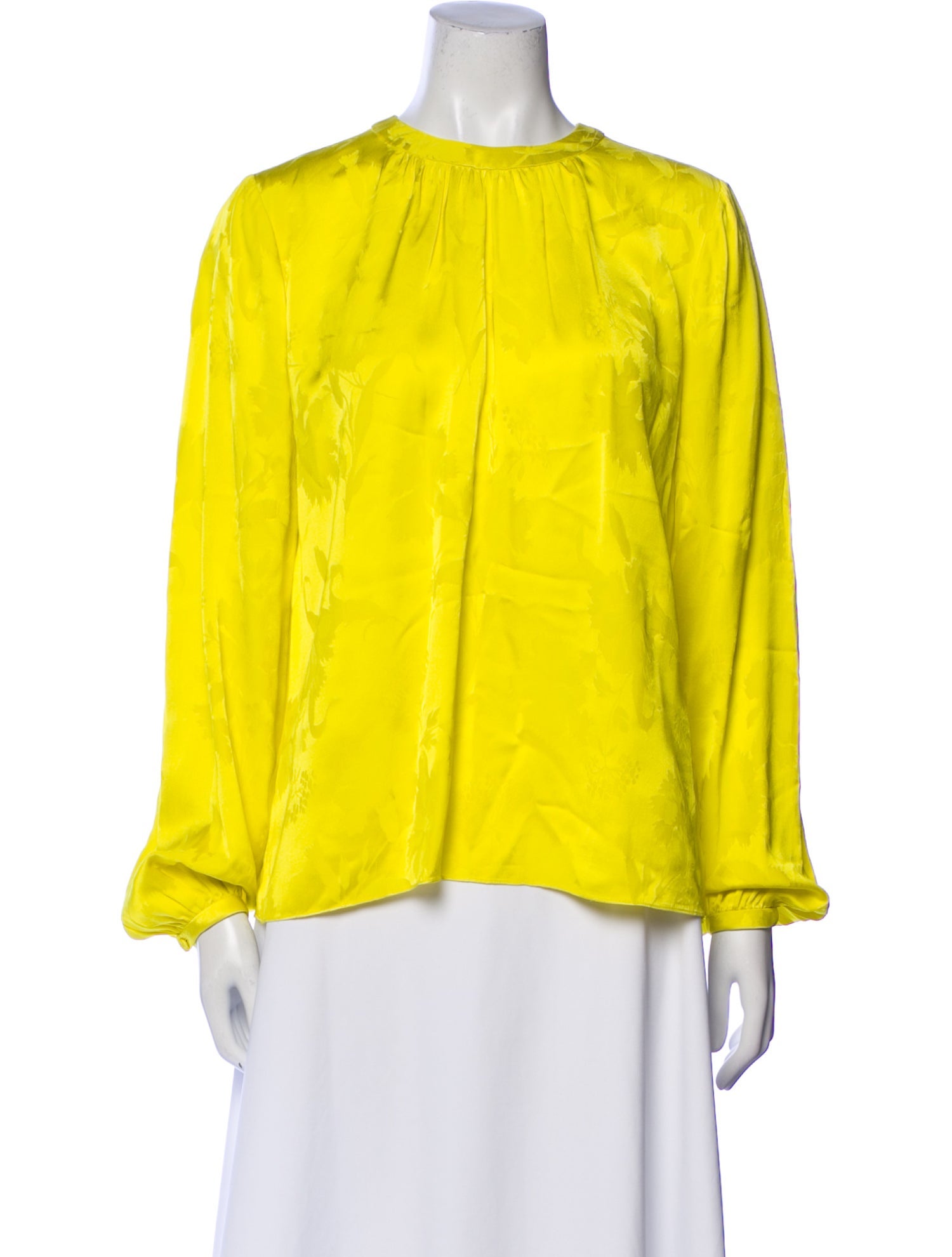 Jason Wu Collection Crew Neck Long Sleeve Blouse