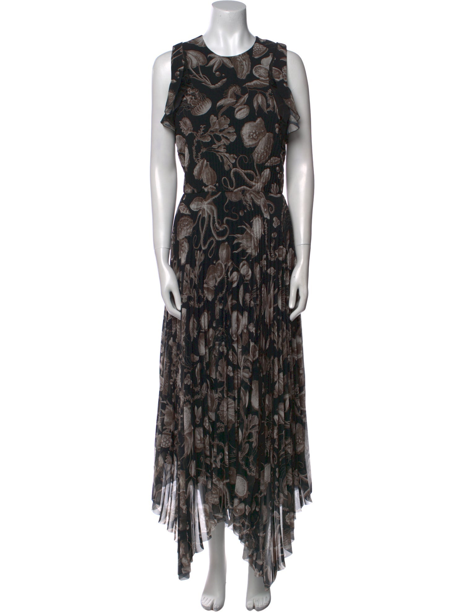 Jason Wu Collection Floral Print Long Dress