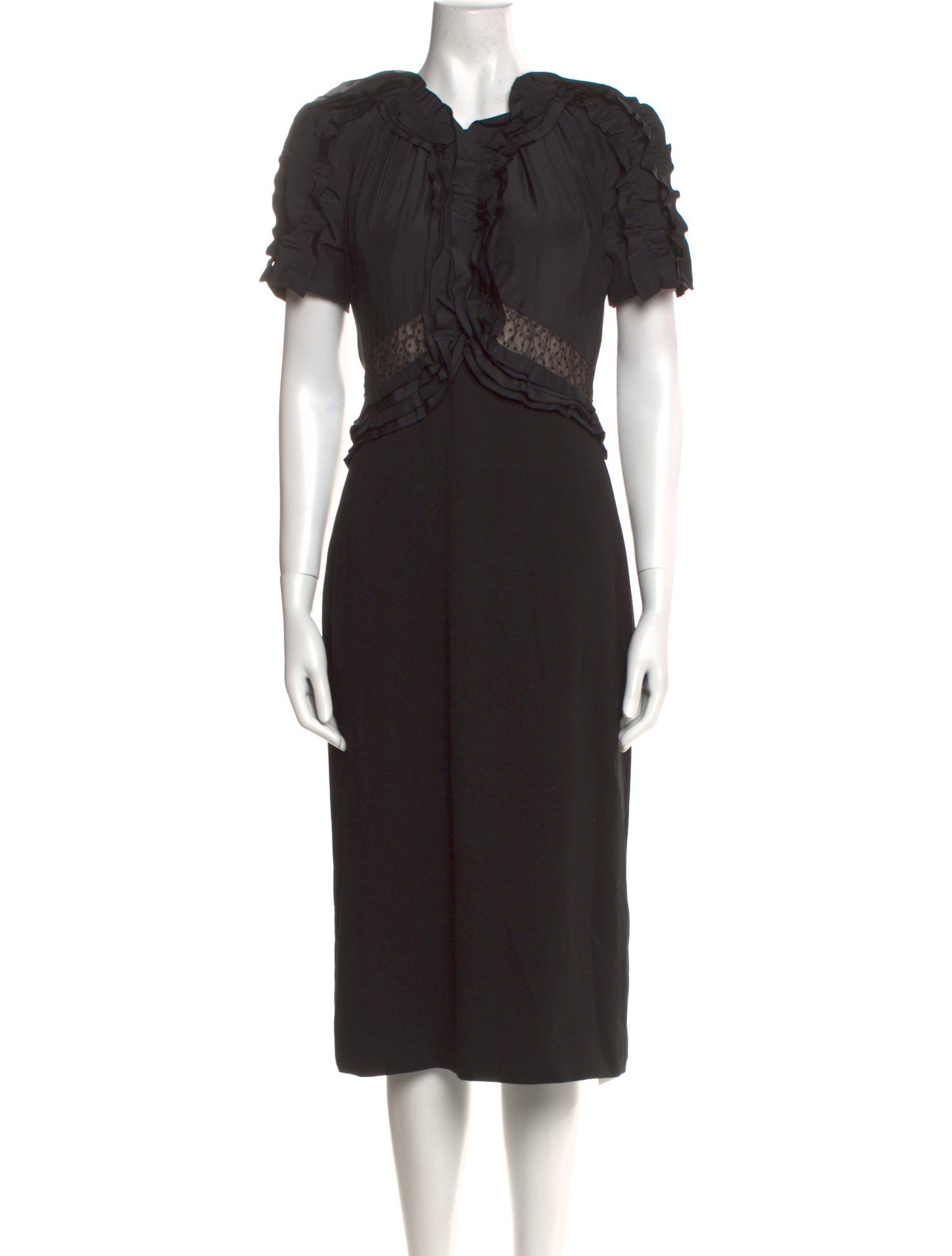 Jason Wu Collection Silk Midi Length Dress