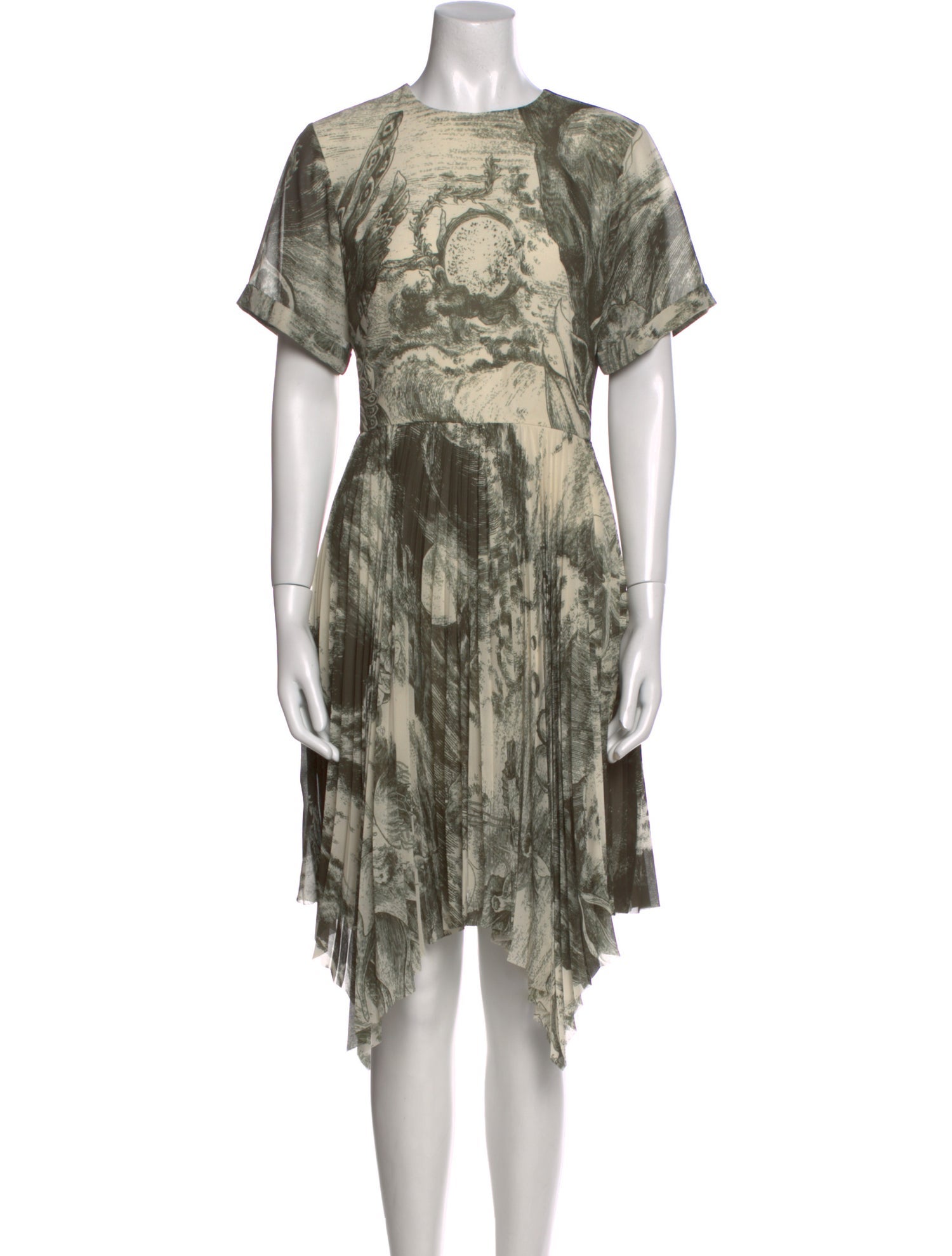Jason Wu Collection Printed Midi Length Dress