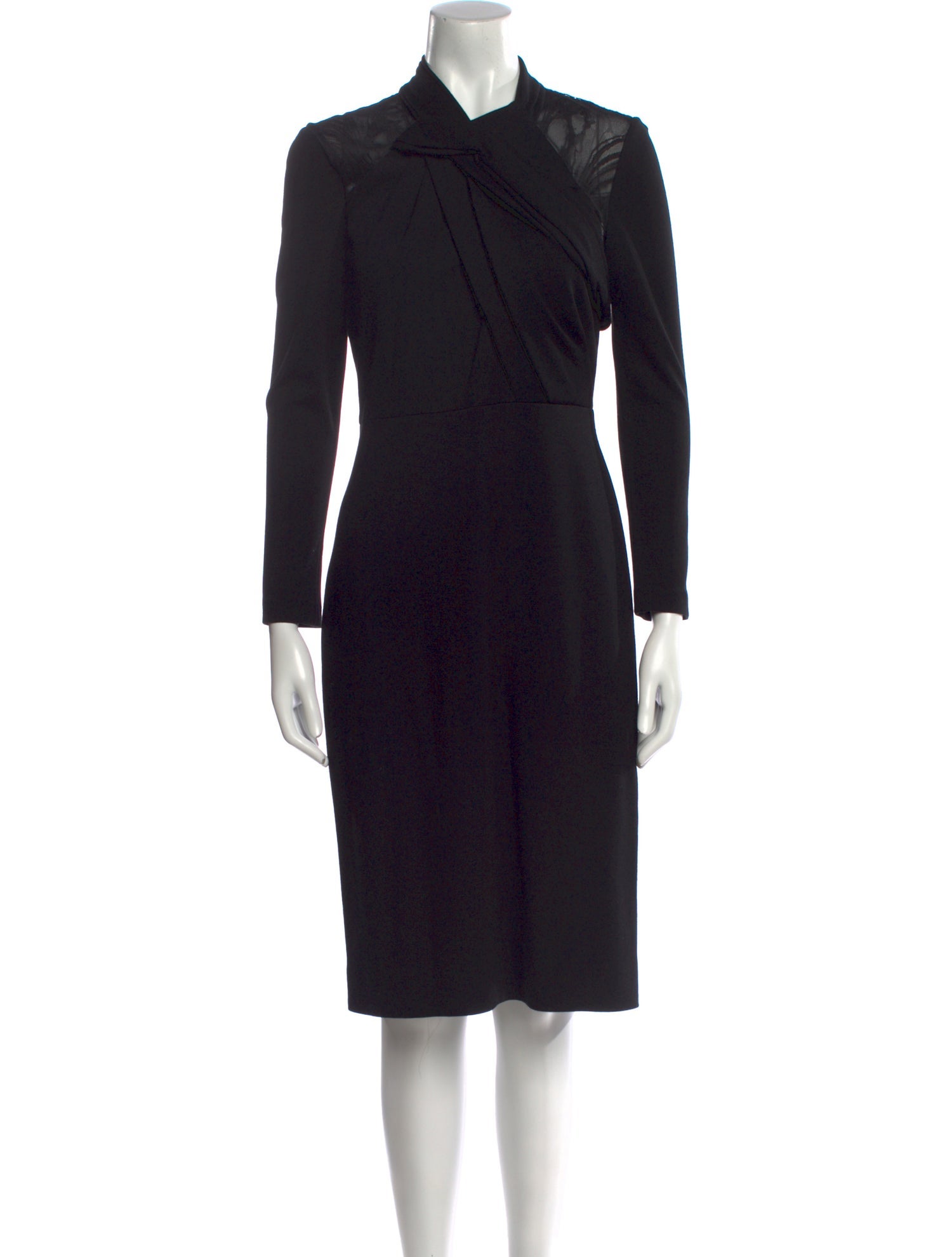 Jason Wu Collection Mock Neck Midi Length Dress