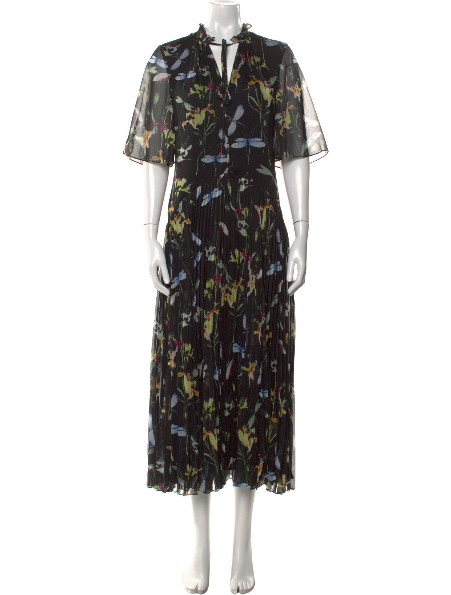 Jason Wu Collection Floral Print Midi Length Dress