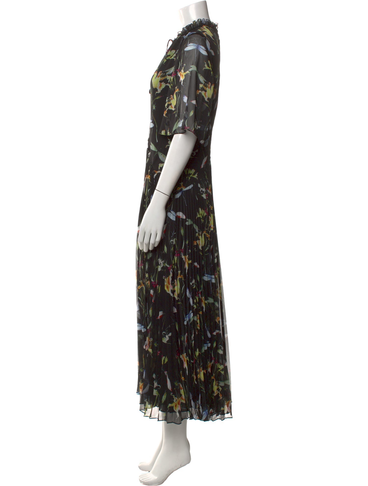 Jason Wu Collection Floral Print Midi Length Dress