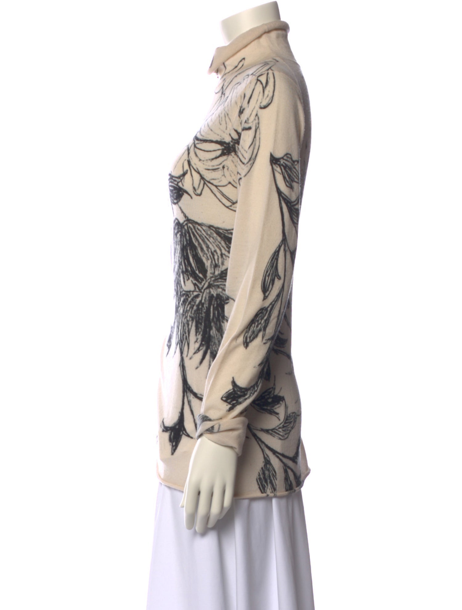 Jason Wu Collection Merino Wool Printed Sweater