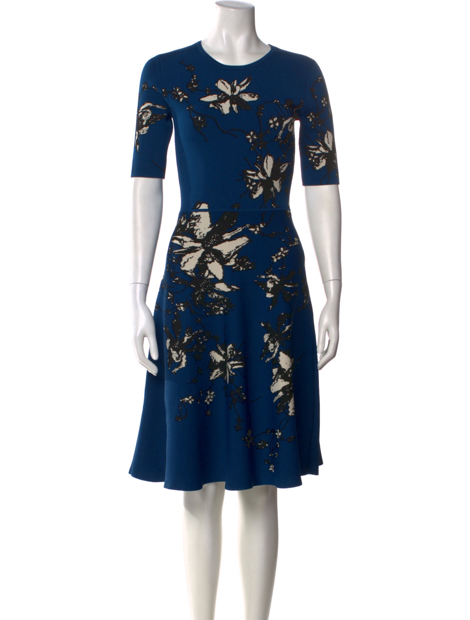 Jason Wu Collection Floral Print Knee-Length Dress
