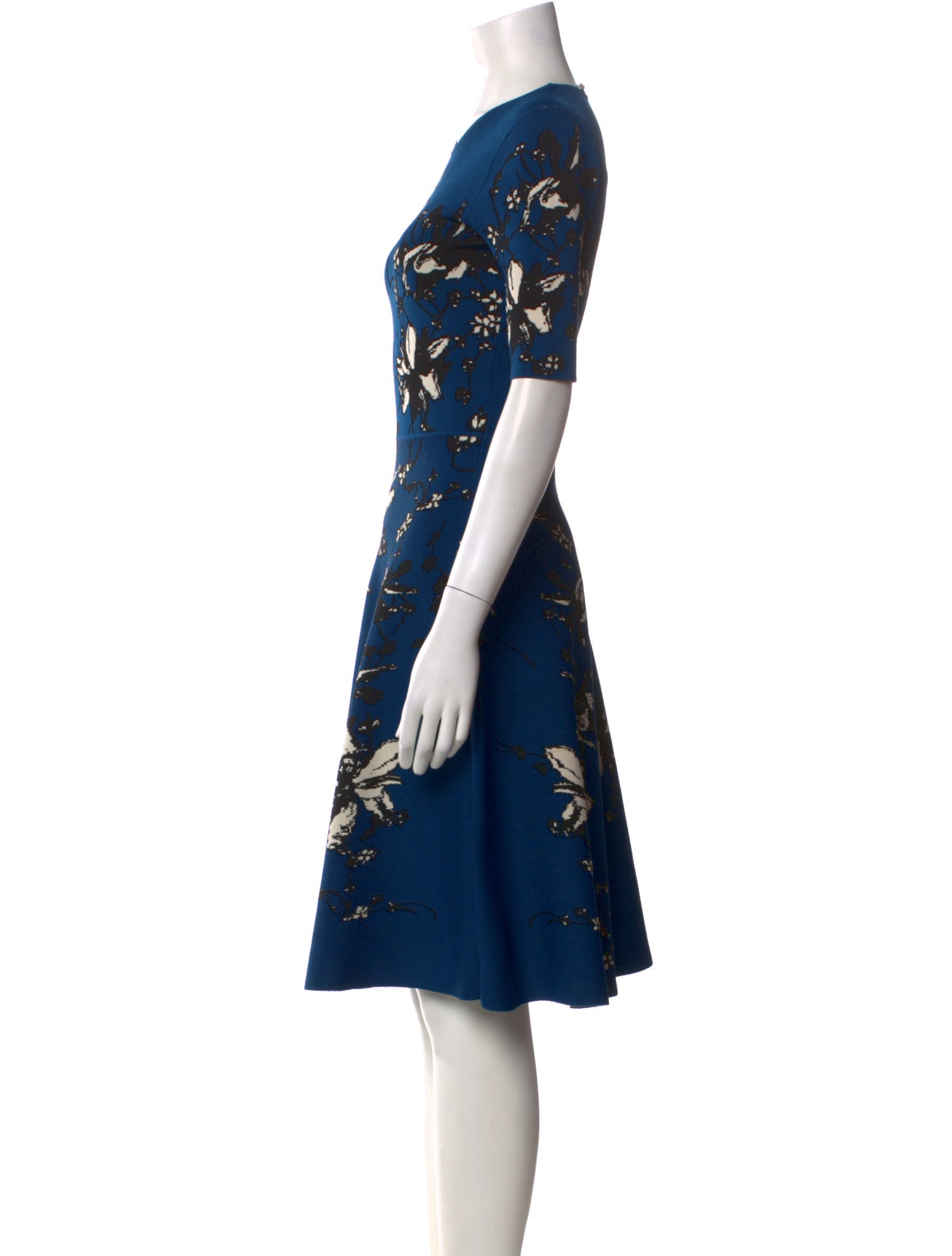 Jason Wu Collection Floral Print Knee-Length Dress