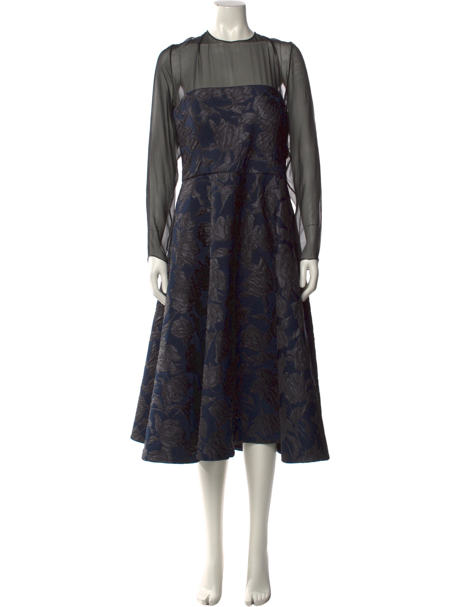 Jason Wu Collection Floral Print Midi Length Dress w/ Tags