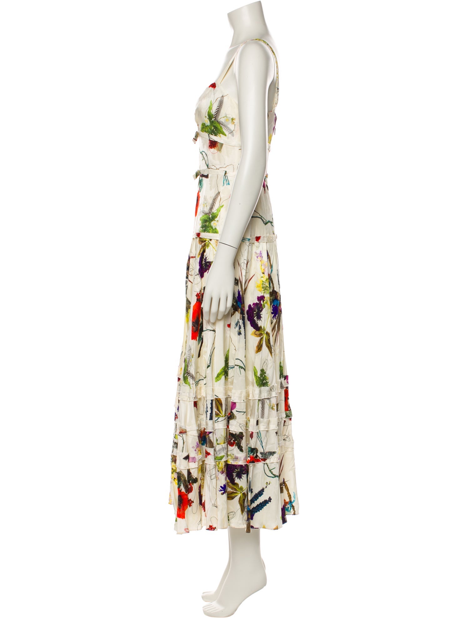 Jason Wu Collection Floral Print Long Dress