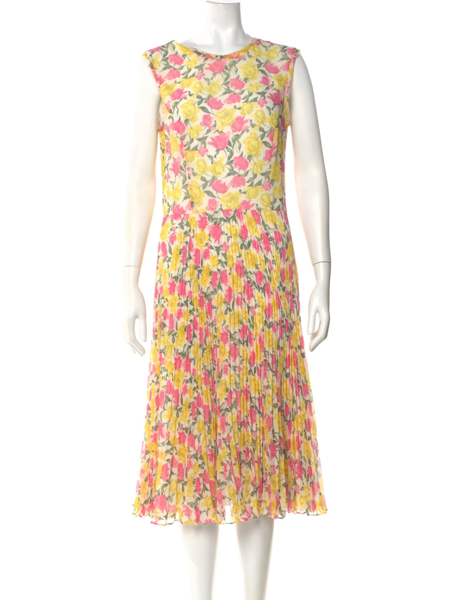 Jason Wu Collection Floral Print Midi Length Dress