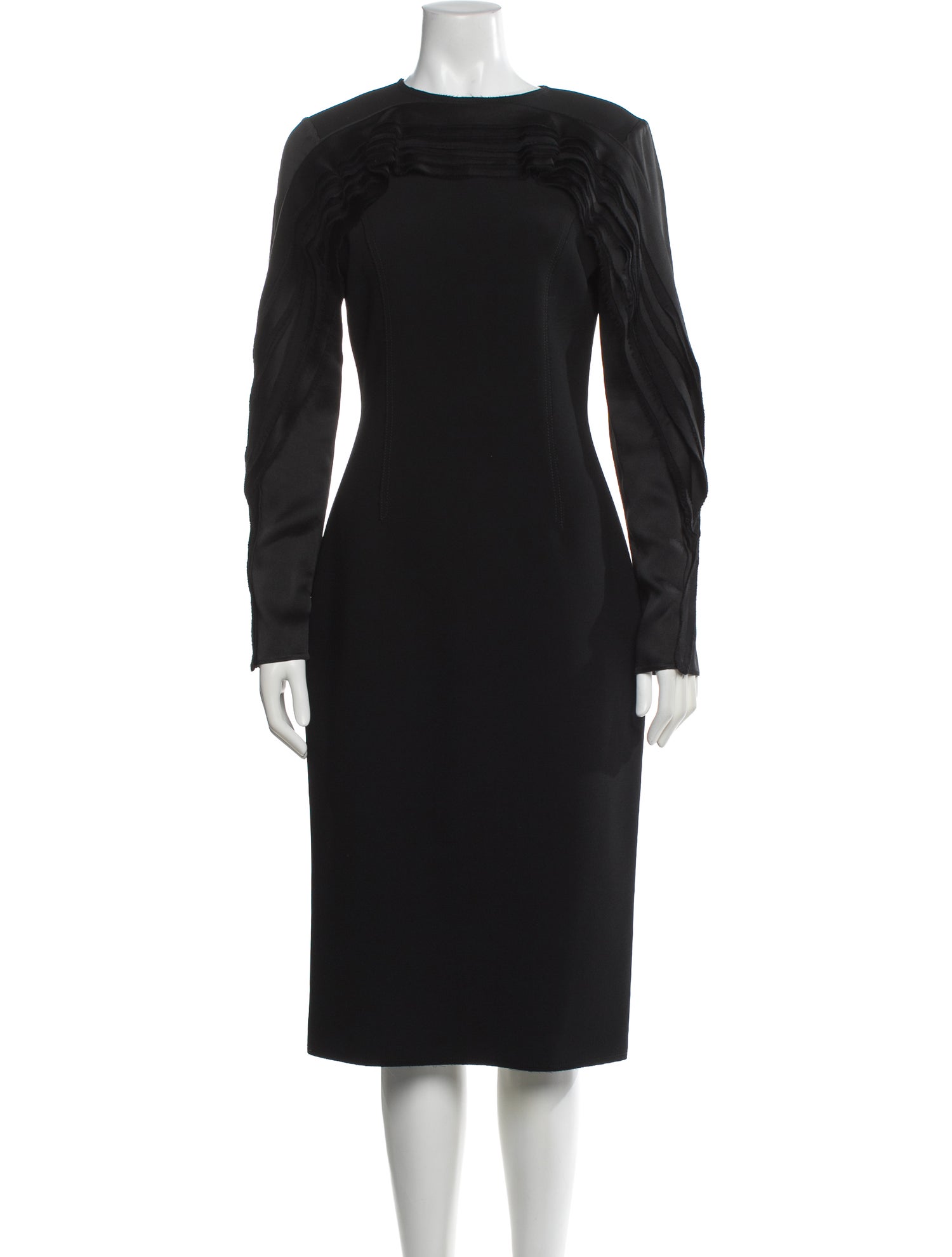 Jason Wu Collection Bateau Neckline Midi Length Dress