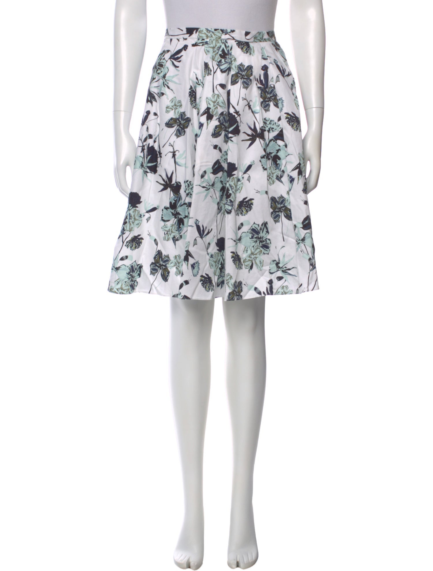 Jason Wu Collection Floral Print Knee-Length Skirt
