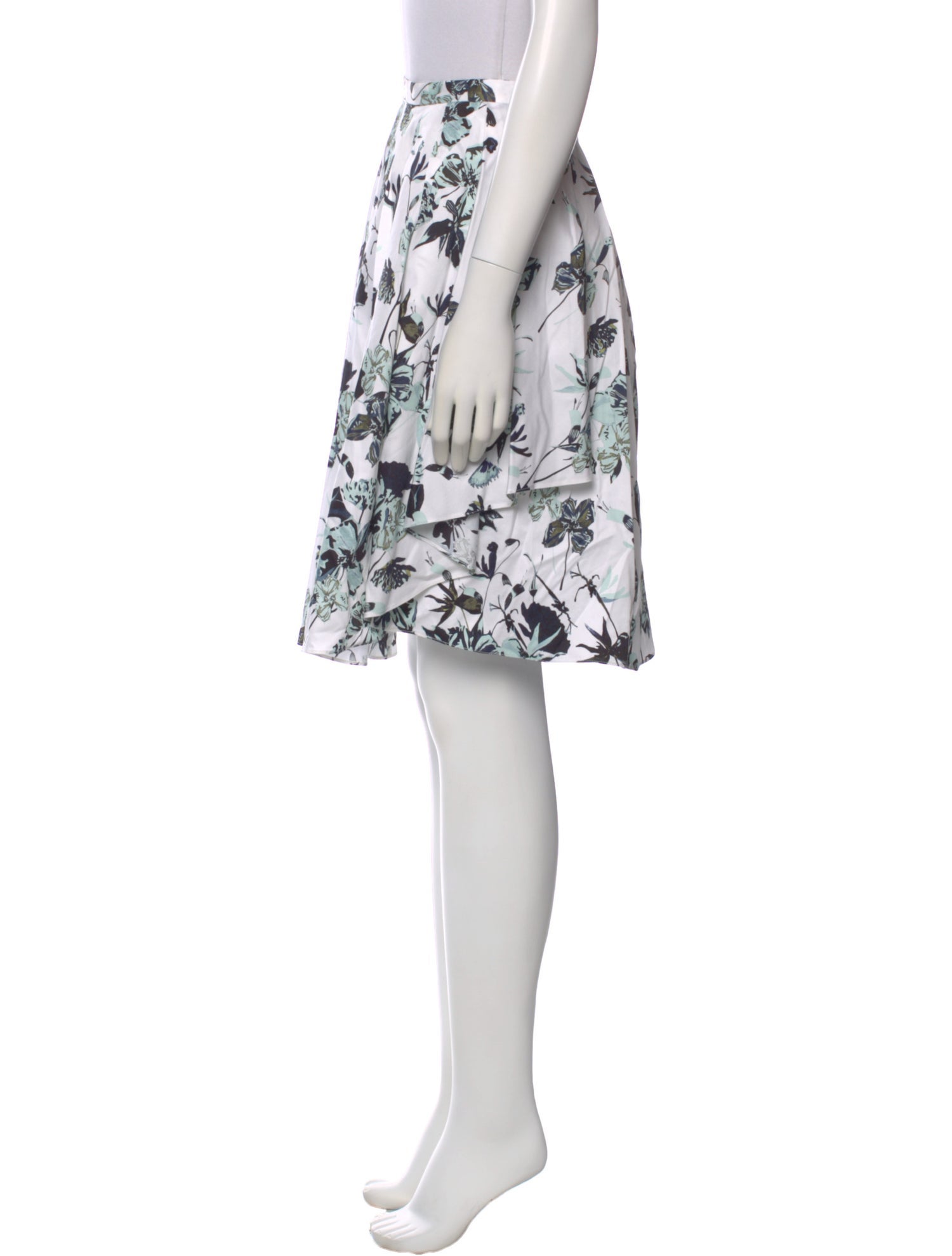 Jason Wu Collection Floral Print Knee-Length Skirt
