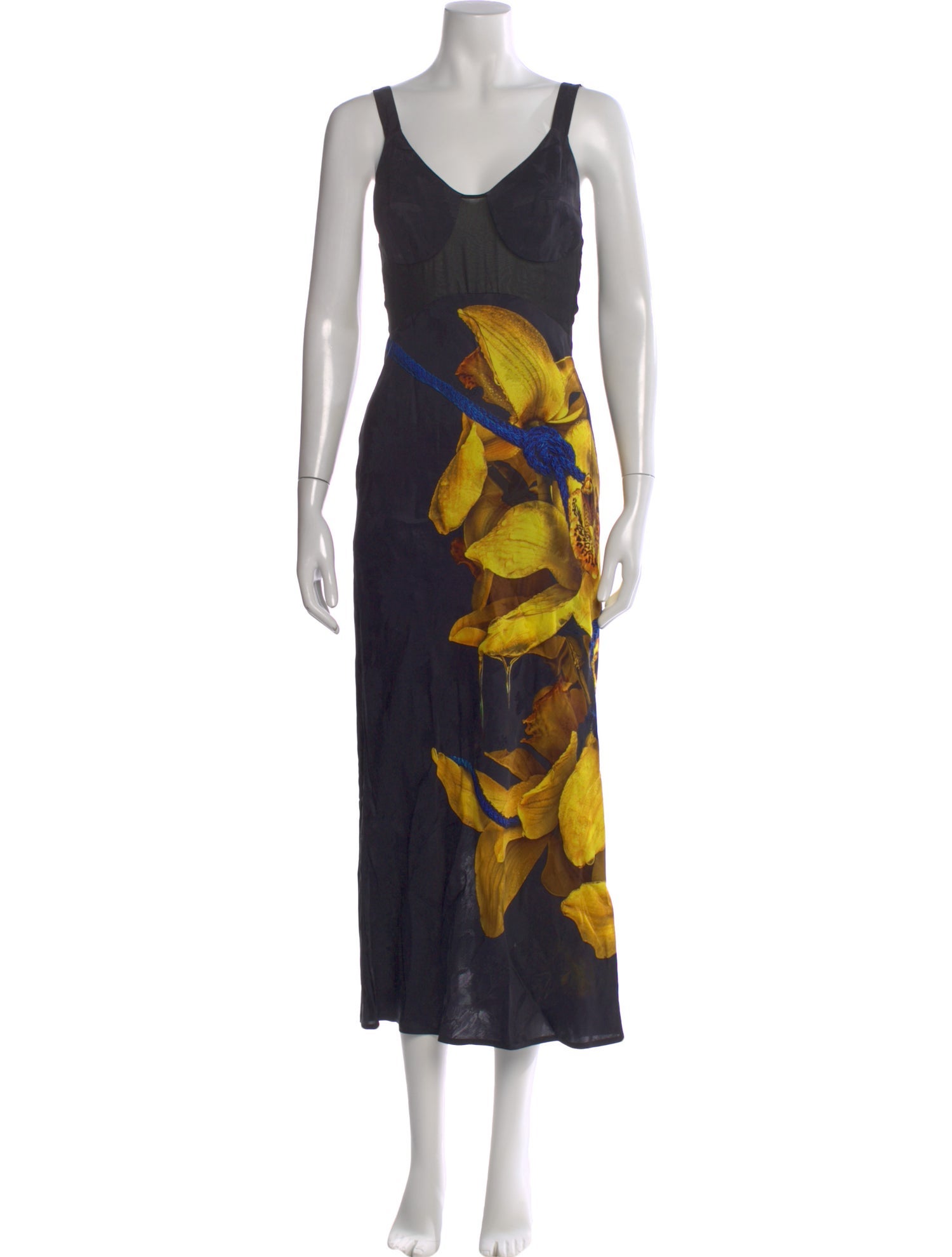 Jason Wu Collection Floral Print Long Dress