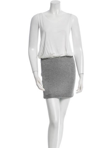 Jay Ahr Metallic Knit Dress