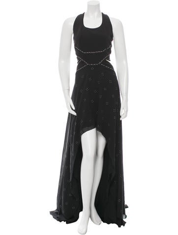 Jay Ahr Embellished Open Back Dress