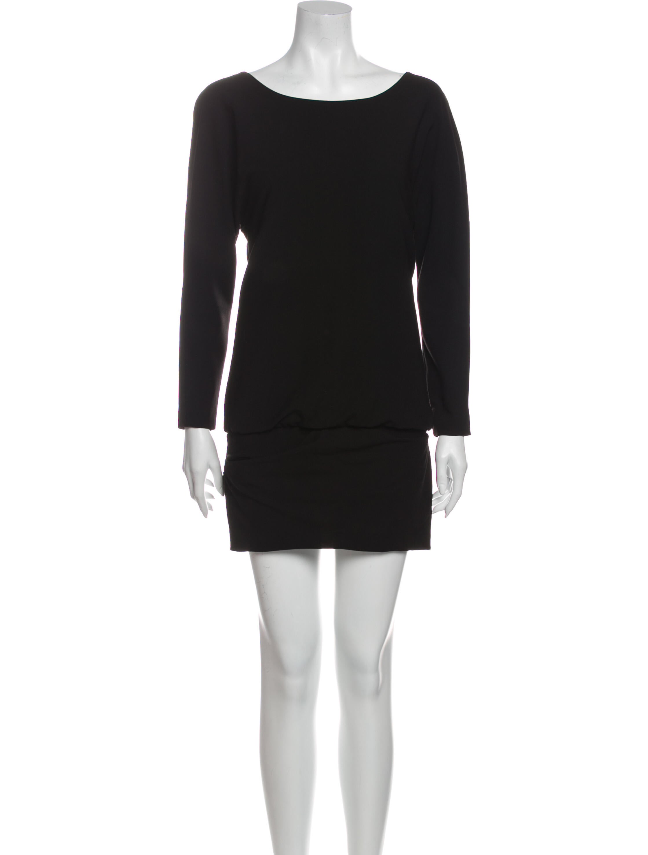 Jay Ahr Scoop Neck Mini Dress