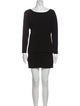 Jay Ahr Scoop Neck Mini Dress