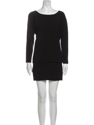 Jay Ahr Dresses Scoop Neck Mini Dress Petite