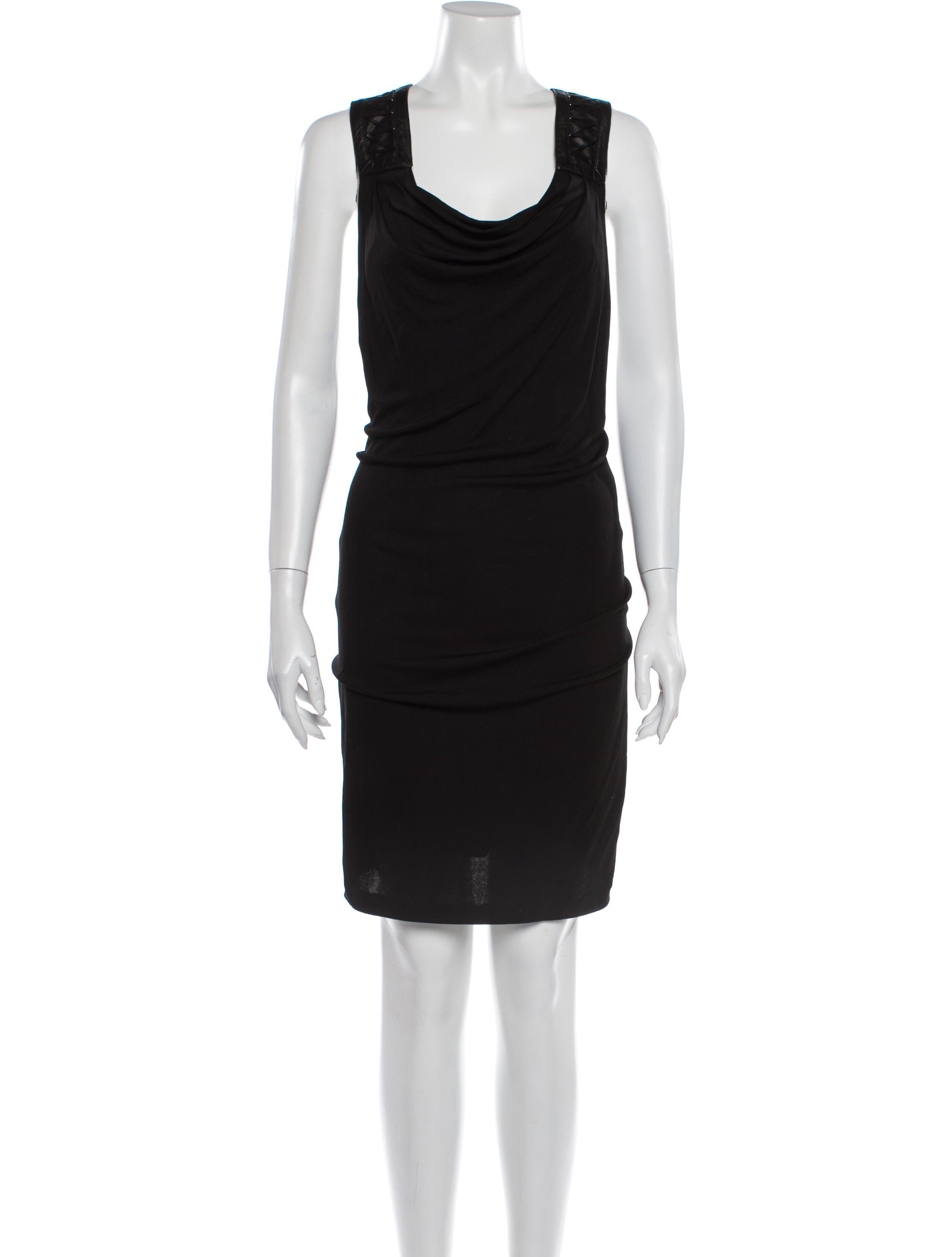 Jay Ahr Cowl Neck Knee-Length Dress