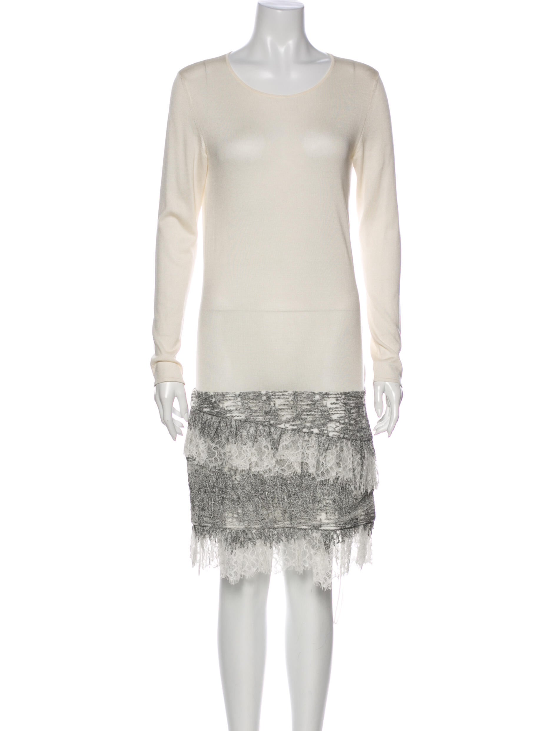 Jay Ahr Scoop Neck Knee-Length Dress