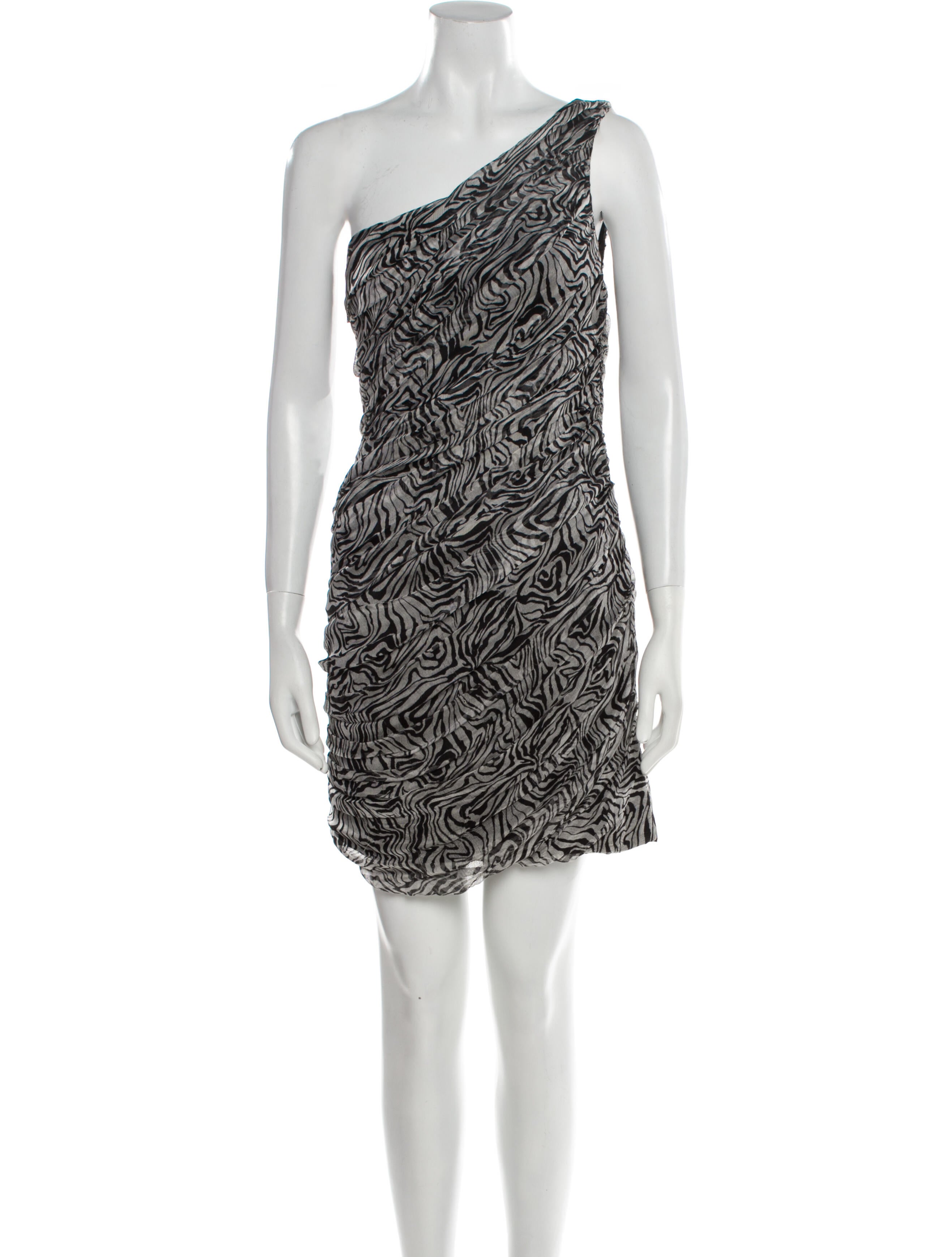 Jay Ahr Silk Mini Dress