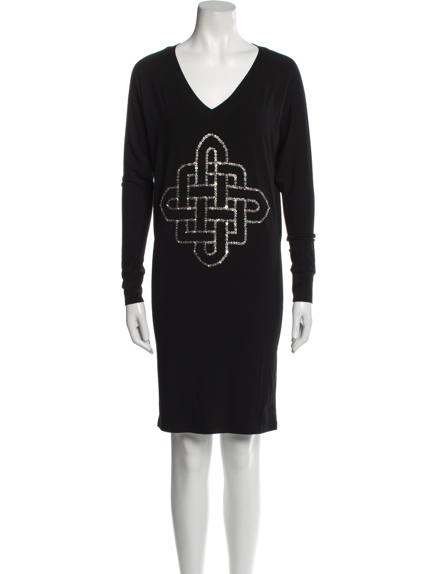 Jay Ahr Graphic Print Mini Dress