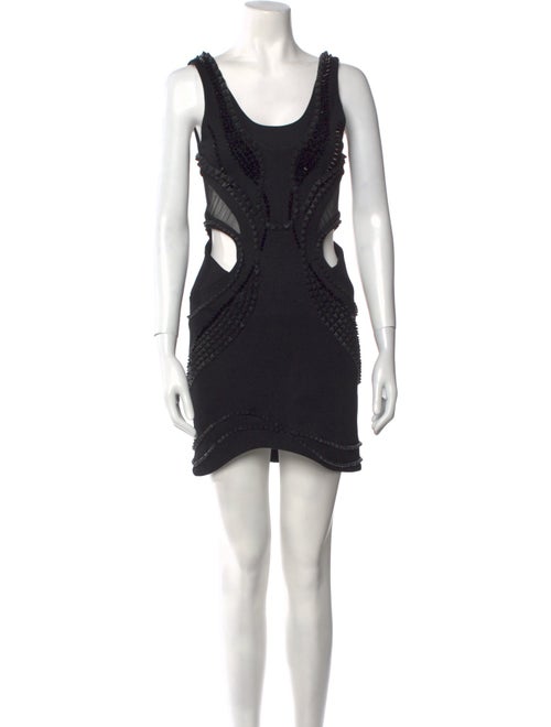 Jay Ahr Scoop Neck Mini Dress