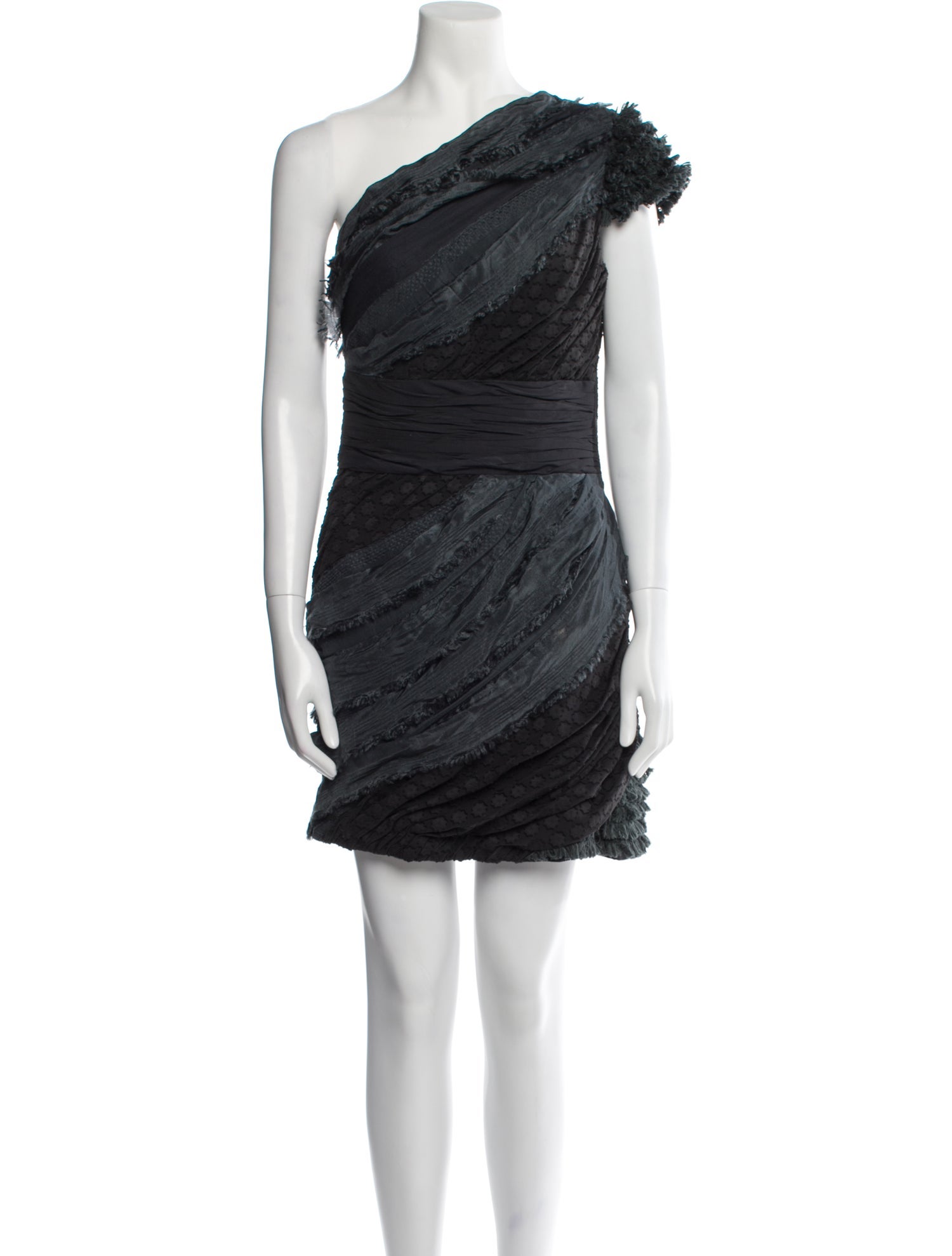 Jay Ahr One-Shoulder Mini Dress