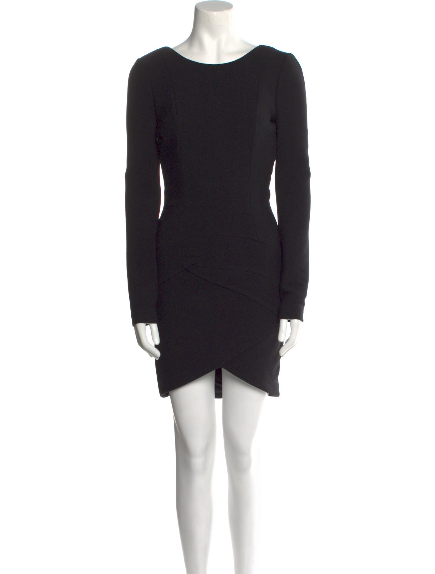 Jay Ahr Bateau Neckline Mini Dress