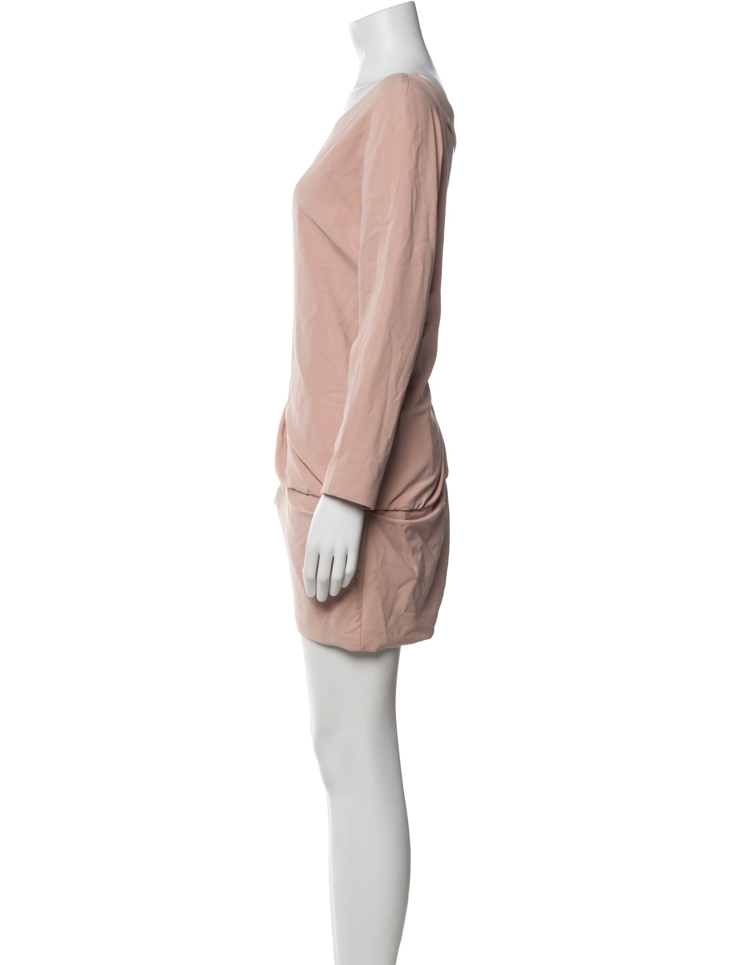 Jay Ahr Bateau Neckline Mini Dress