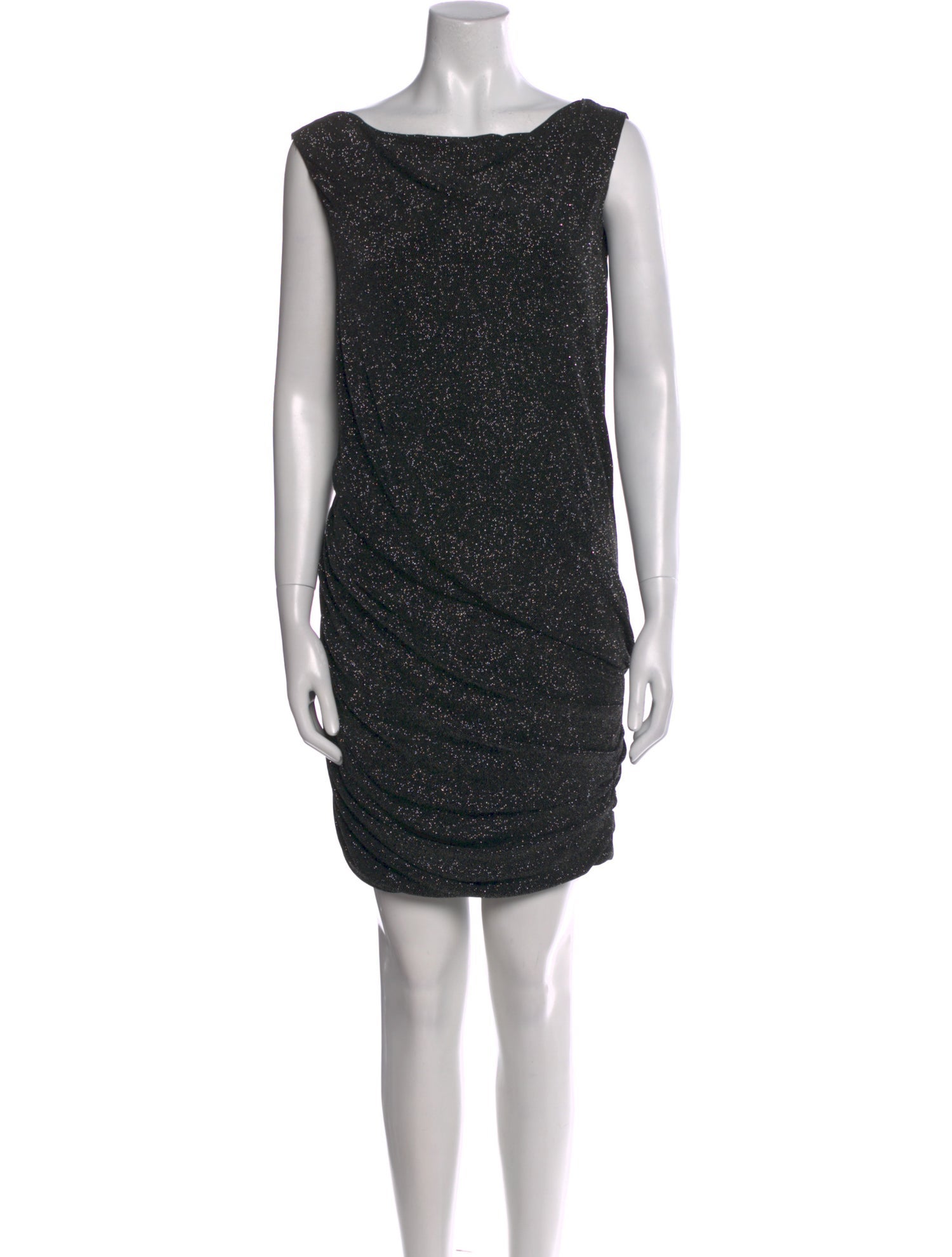 Jay Ahr Bateau Neckline Mini Dress