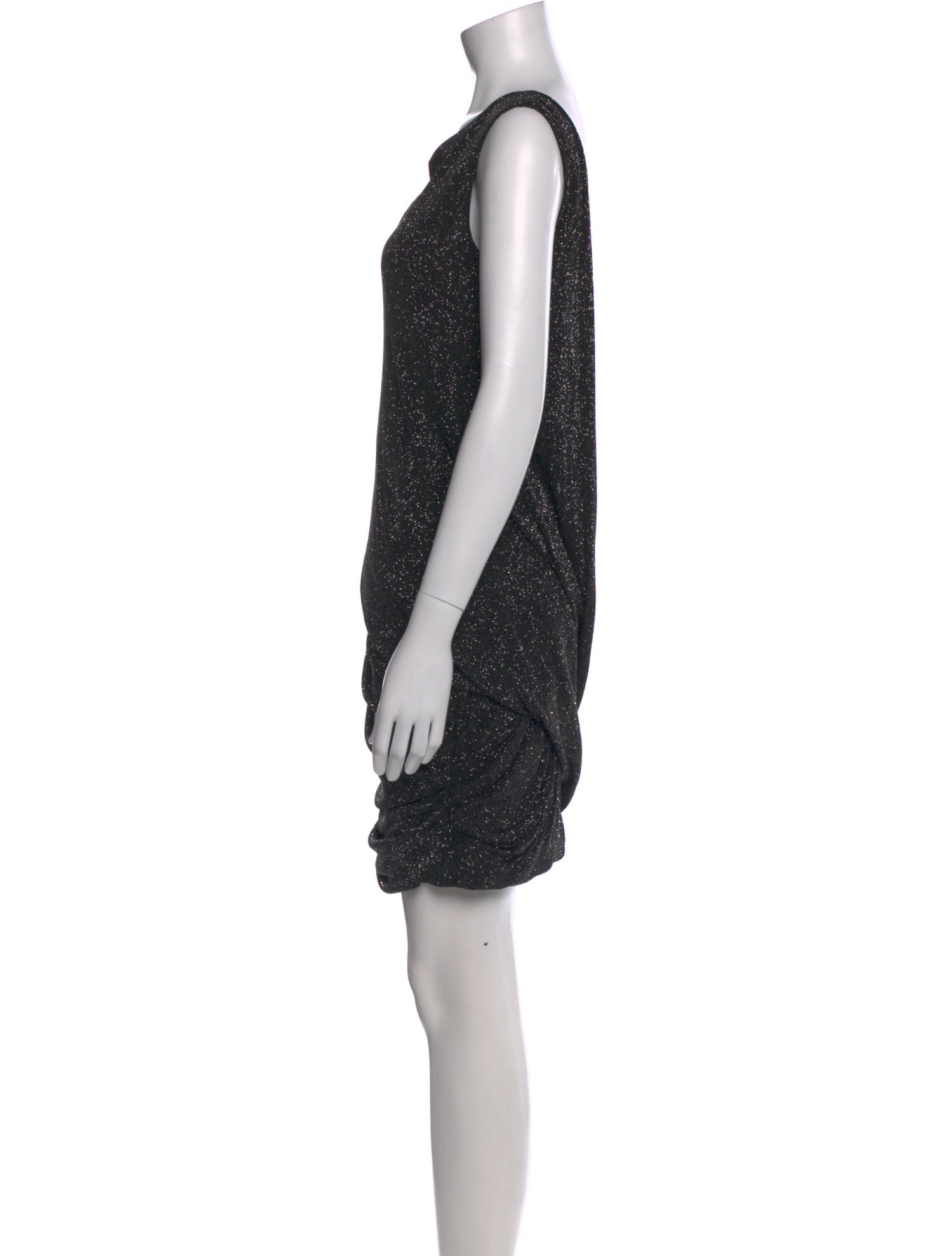 Jay Ahr Bateau Neckline Mini Dress