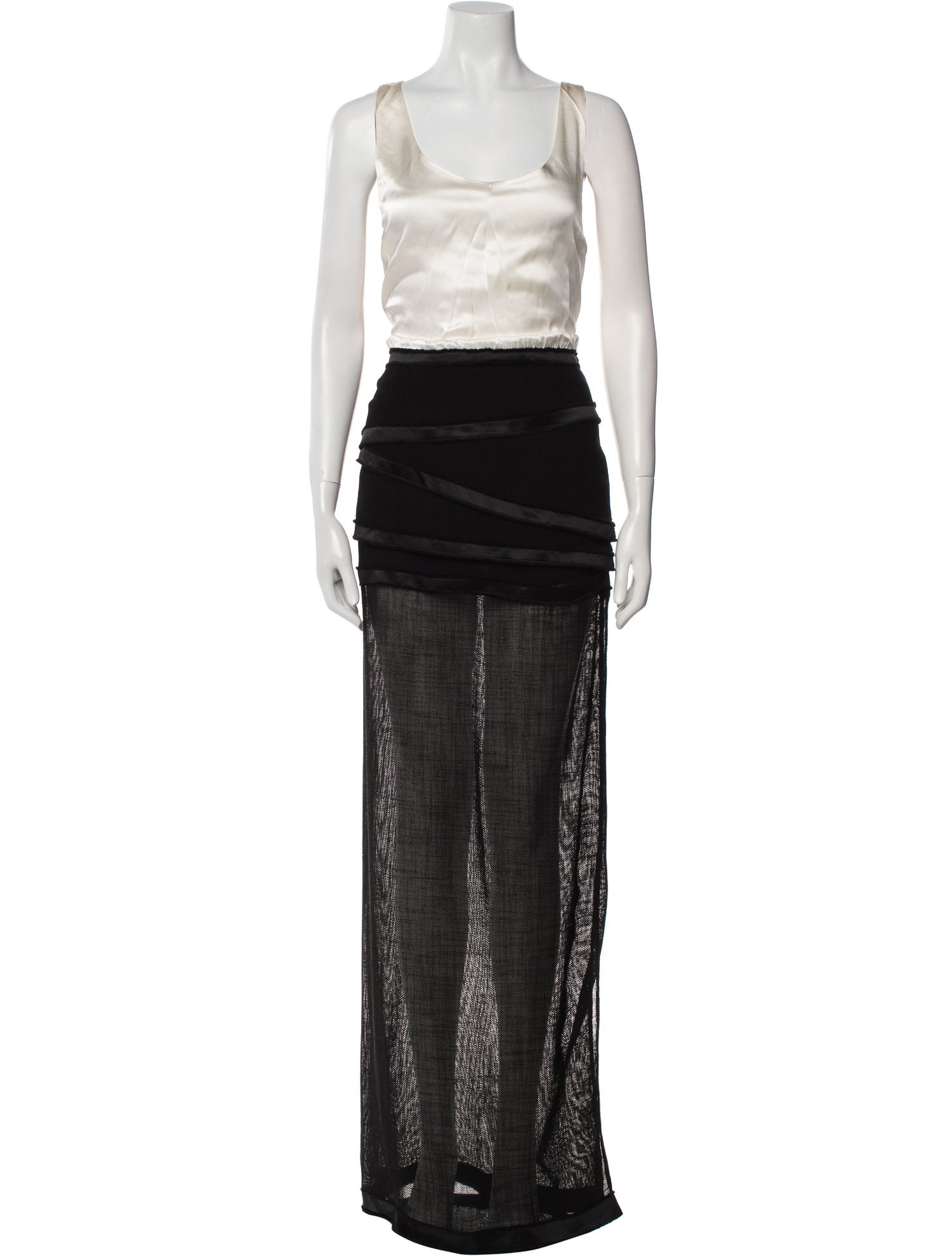 Jay Ahr Scoop Neck Long Dress