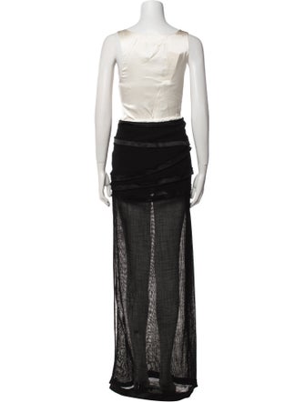 Jay Ahr Scoop Neck Long Dress