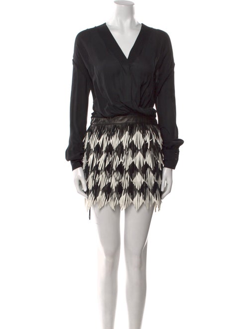 Jay Ahr Silk Mini Dress