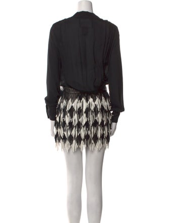 Jay Ahr Silk Mini Dress