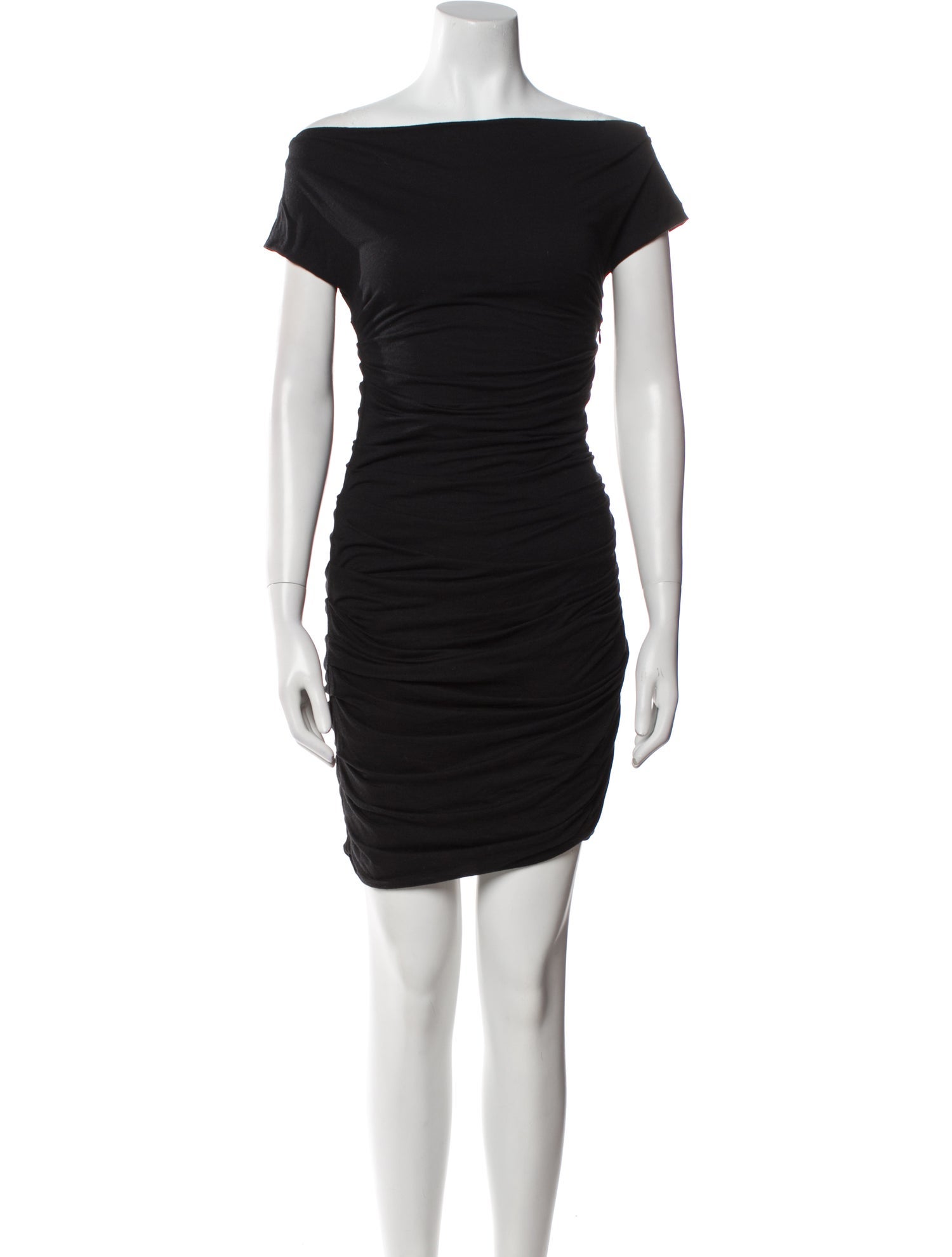 Jay Ahr Bateau Neckline Mini Dress